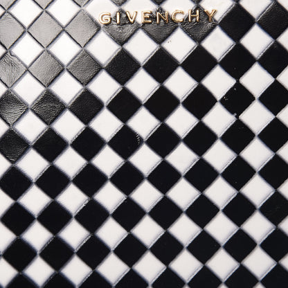 Givenchy Lambskin Medium Zip Pouch Black White 10 of 10