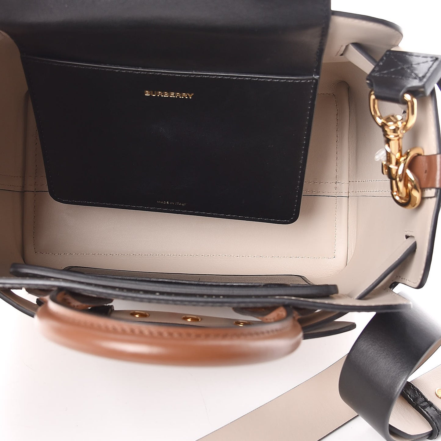 Calfskin Vintage Check Triple Stud Mini Belt Bag Archive Beige