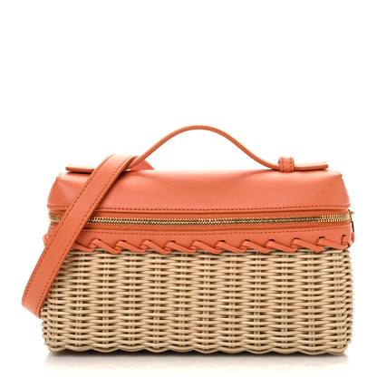 Loro Piana Wicker Calfskin L19 Extra Pocket Pouch Sun Kissed 1 of 9