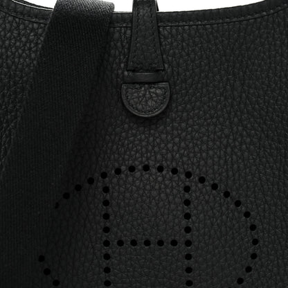 Hermes Taurillon Clemence Evelyne TPM Black 8 of 11