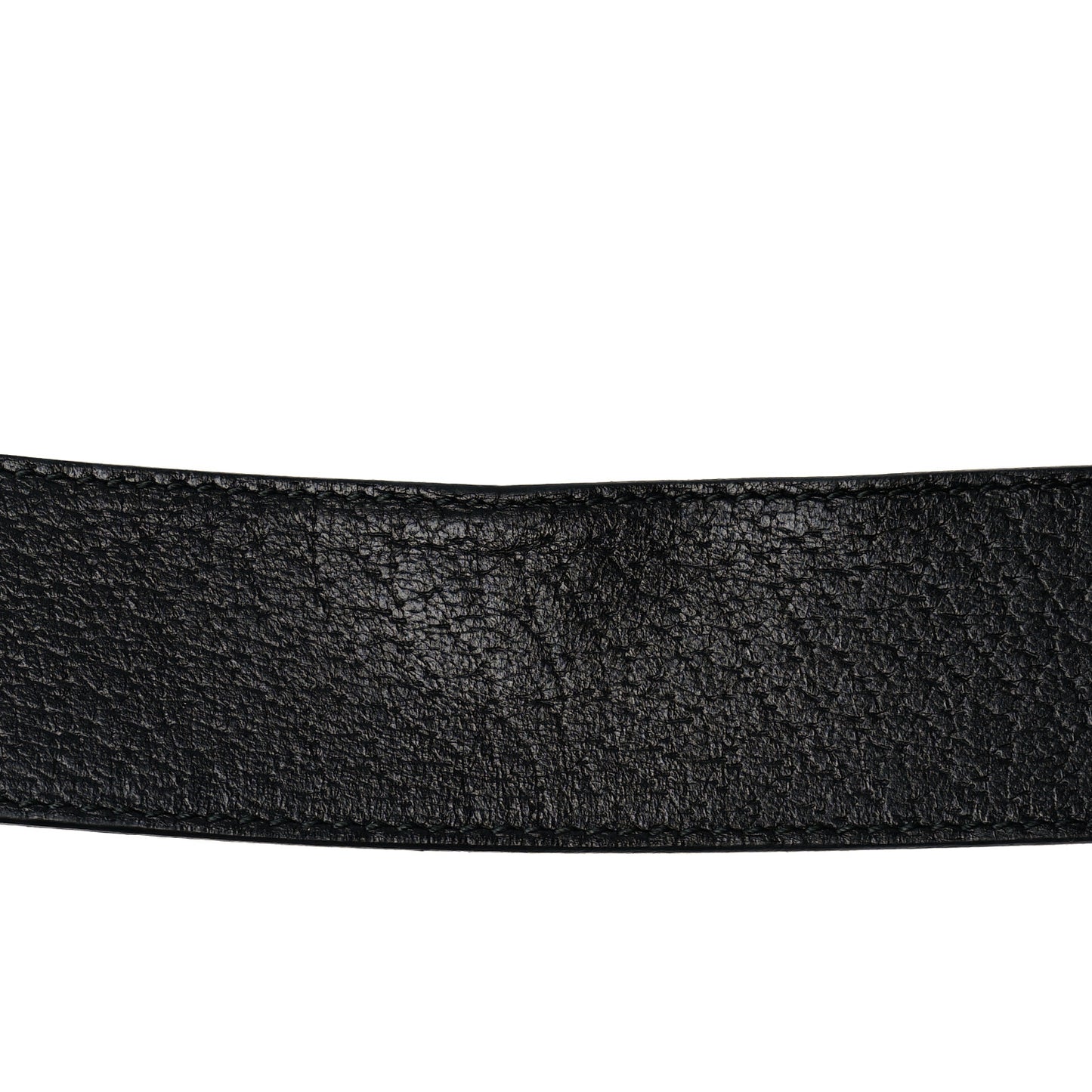 Textured Dollar Calfskin Nickel Double G 40mm Belt 70 28 Black