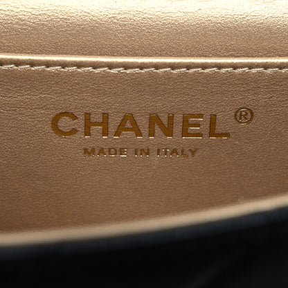 Chanel Lambskin Quilted Chic Pearls Flap Black 6 of 12