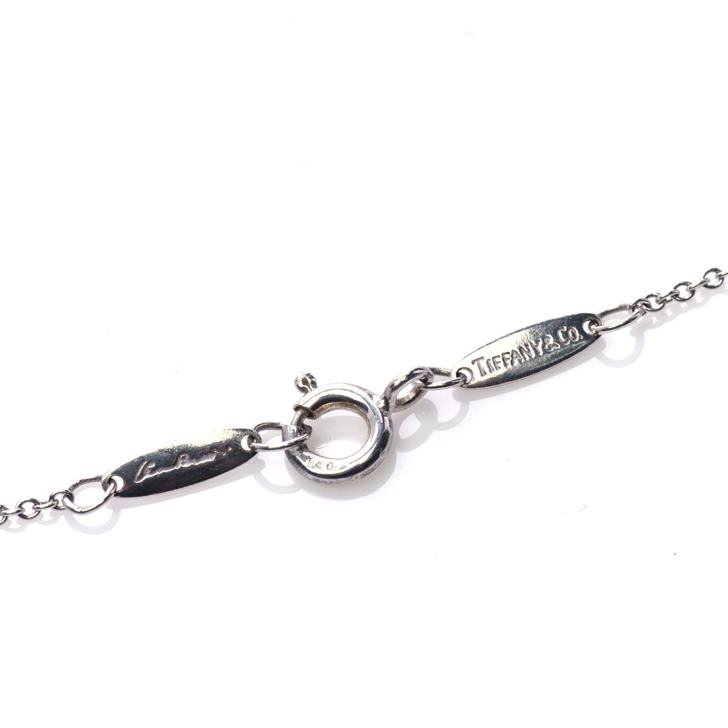 Tiffany Sterling Silver Elsa Peretti Round Disc Pendant Necklace 5 of 6