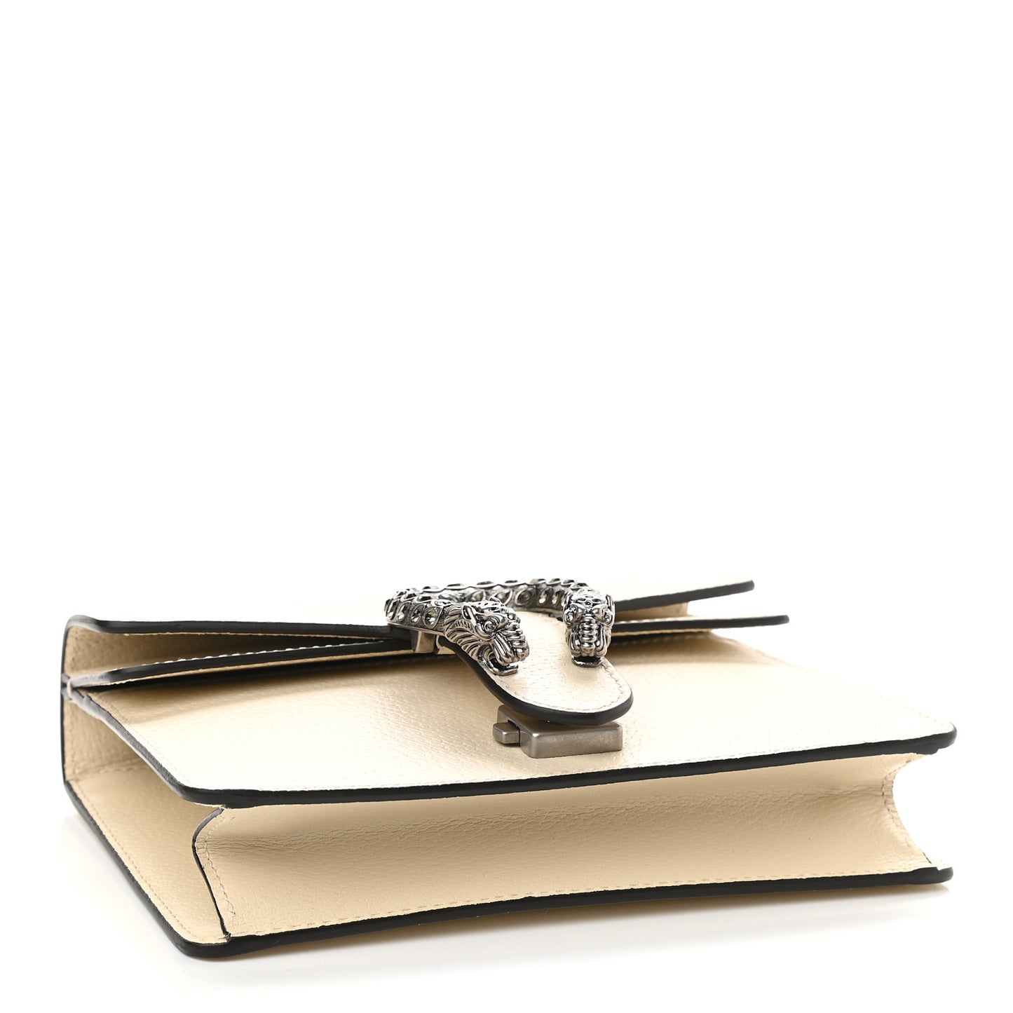 Textured Calfskin Crystal Mini Dionysus Shoulder Bag Mystic White