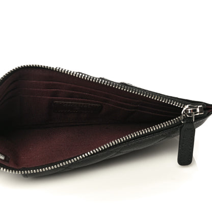 Chanel Caviar Quilted Classic Flat Wallet Pouch Black 5 of 11