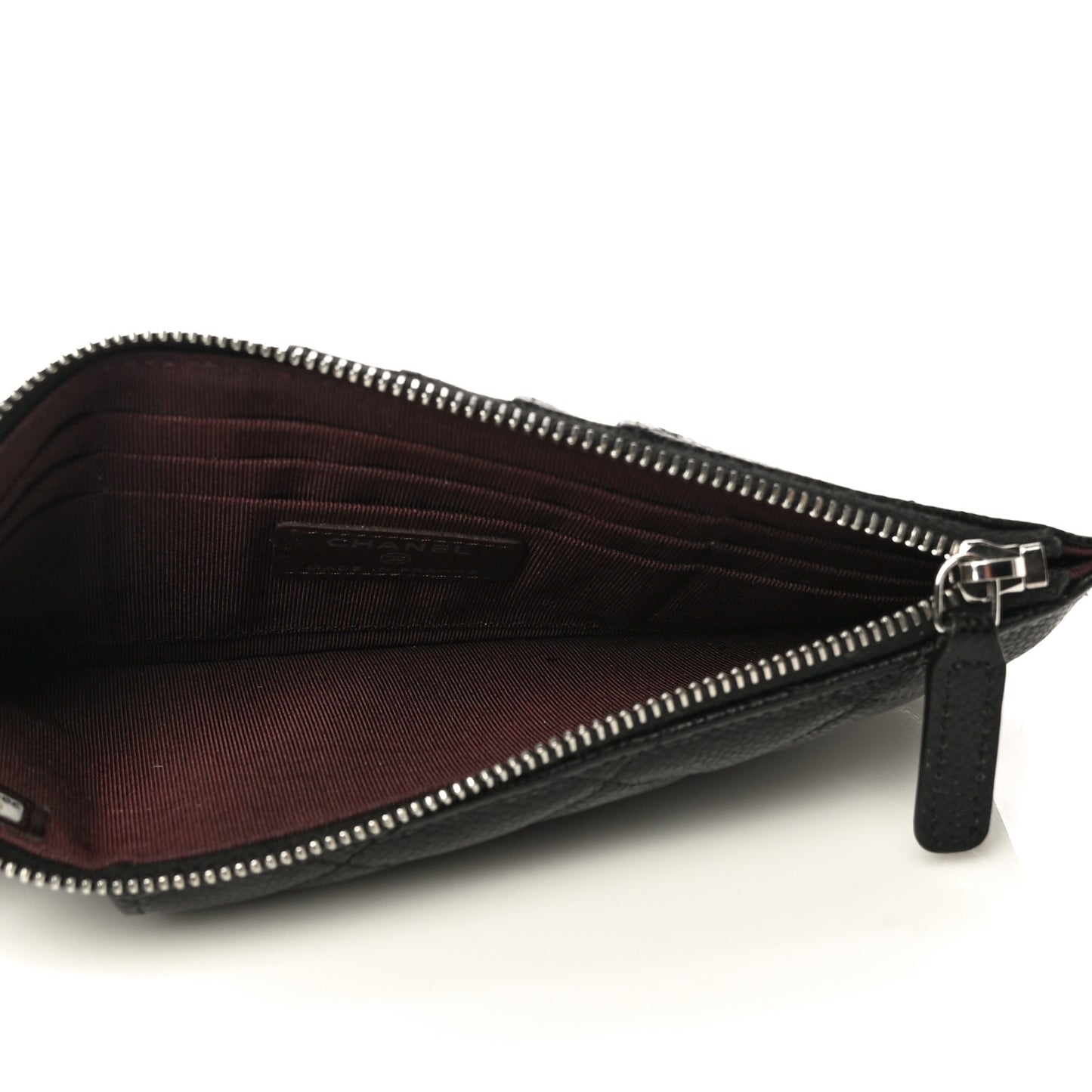 Caviar Quilted Classic iPhone Pouch Black