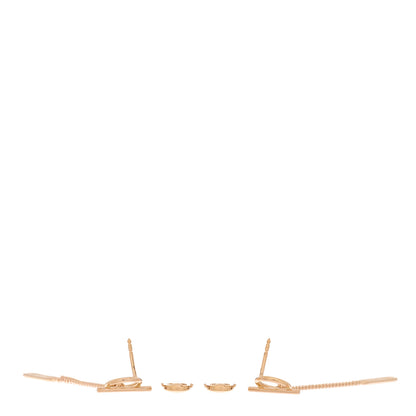 Hermes 18K Rose Gold Echappee Earrings 3 of 5