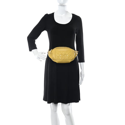 Chanel Caviar Quilted Filigree Waist Bag Yellow 2 of 15