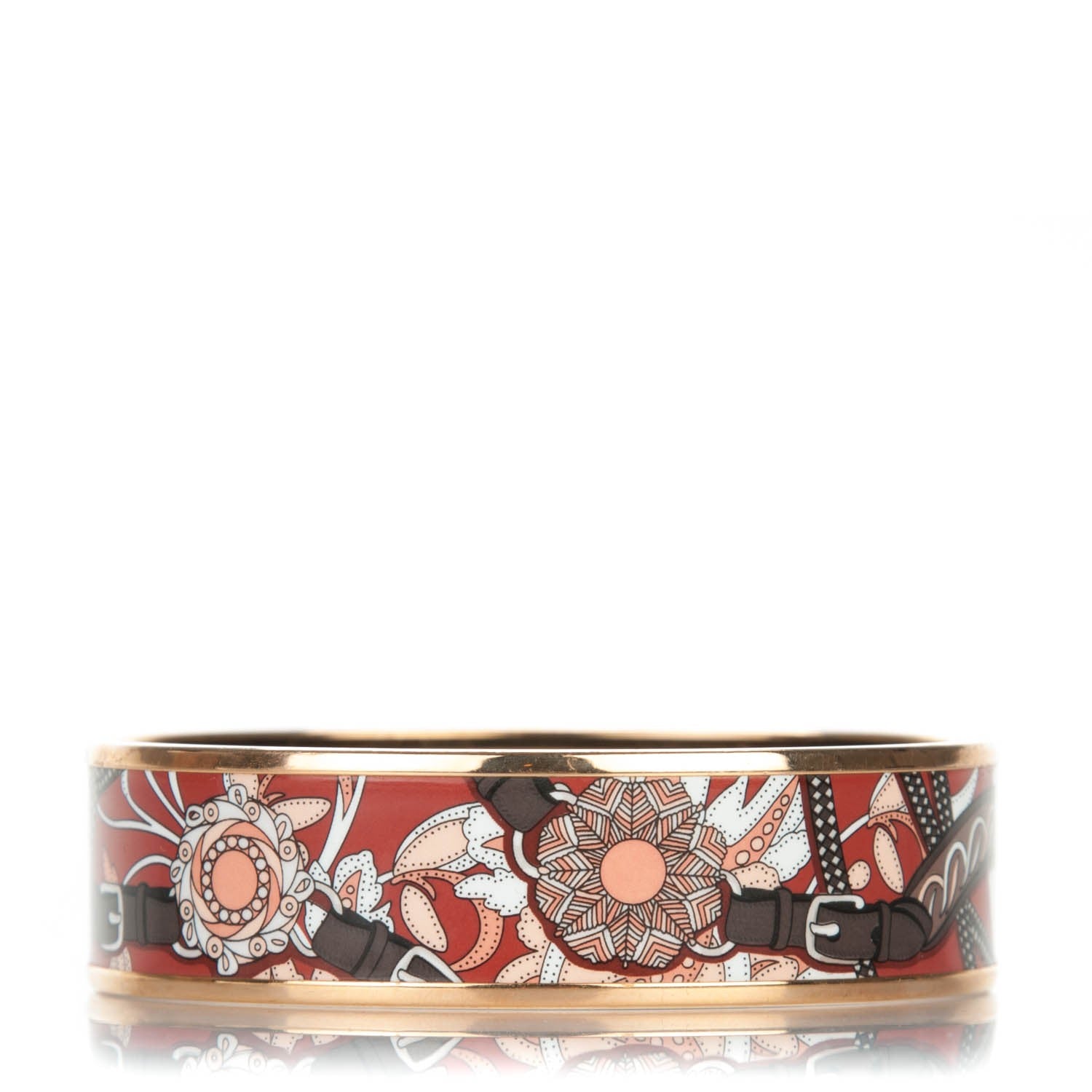 Hermes Enamel Printed Wide Festival des Amazones Bracelet 65 Collectionneur 1 of 6