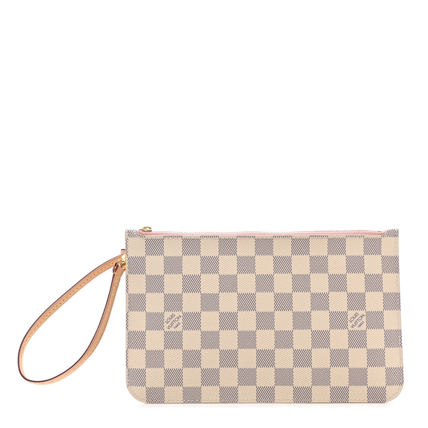 Louis Vuitton Damier Azur Neverfull MM GM Pochette Rose Ballerine 1 of 7