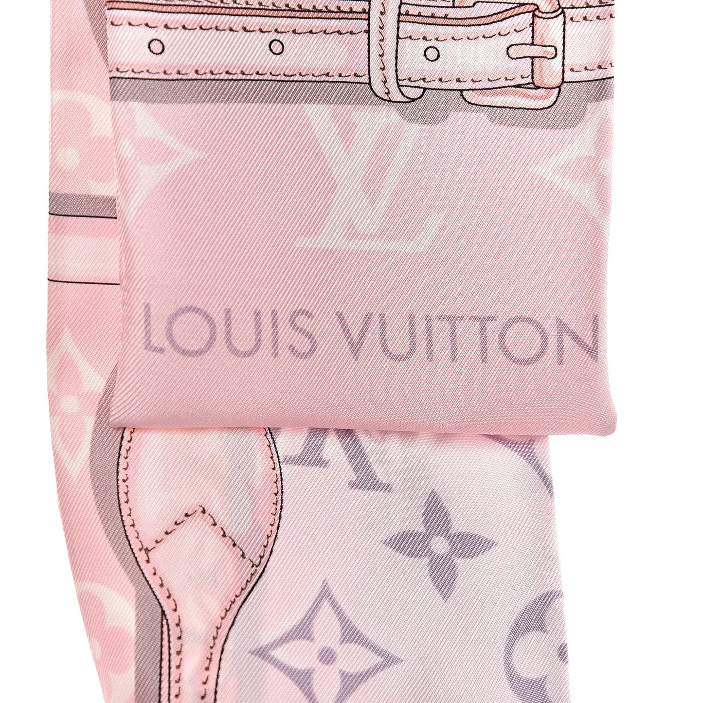 Silk Monogram Confidential Bandeau Light Pink