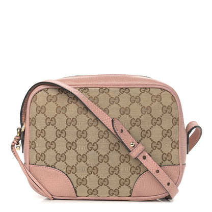 Gucci Monogram Mini Bree Messenger Bag Beige Soft Pink 1 of 14