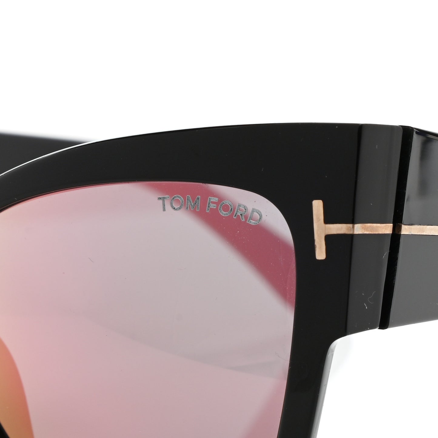 Acetate Anoushka Cat Eye Sunglasses TF371 Black