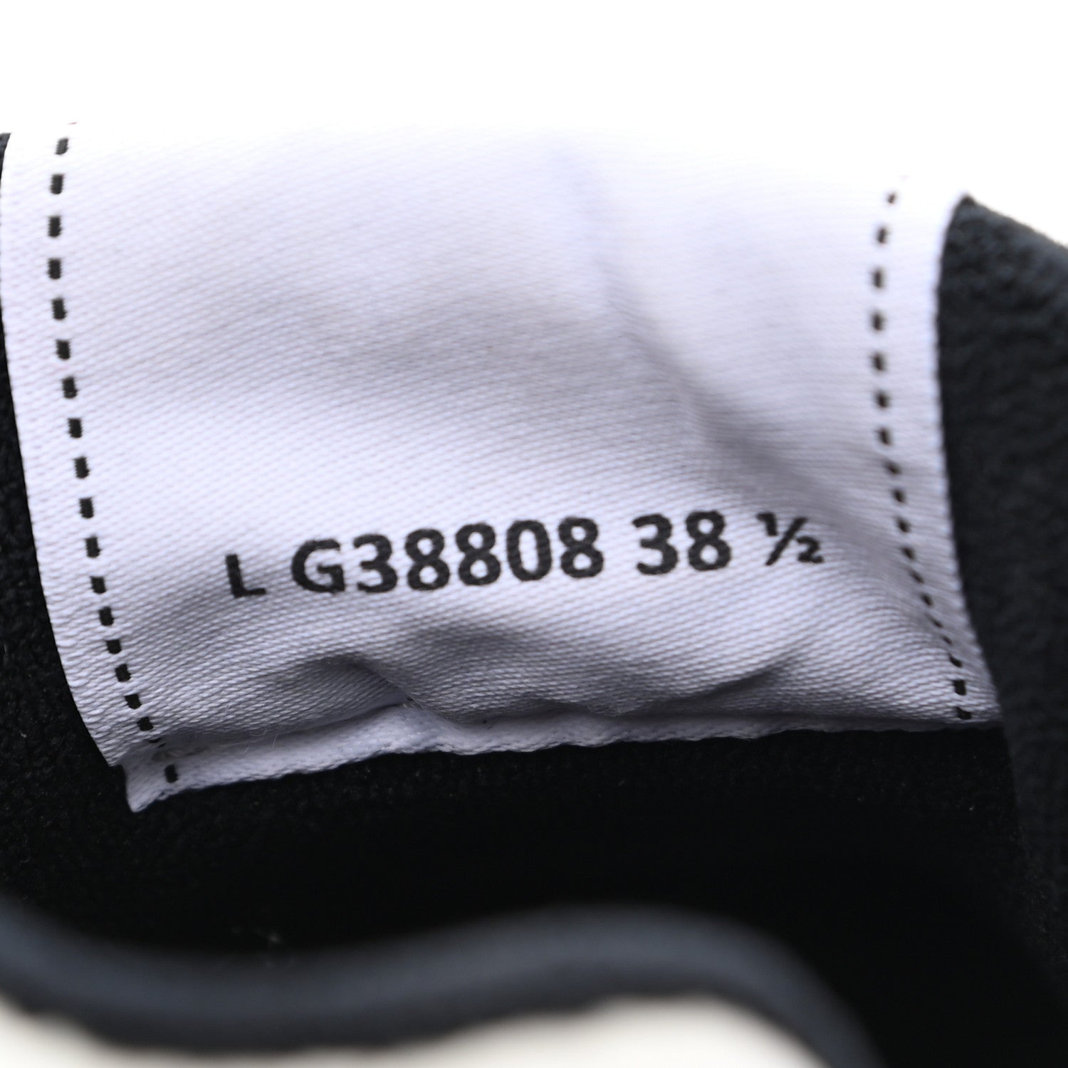 Chanel Grained Calfskin Fabric Womens Logo Sneakers 38.5 White Black 8 of 11