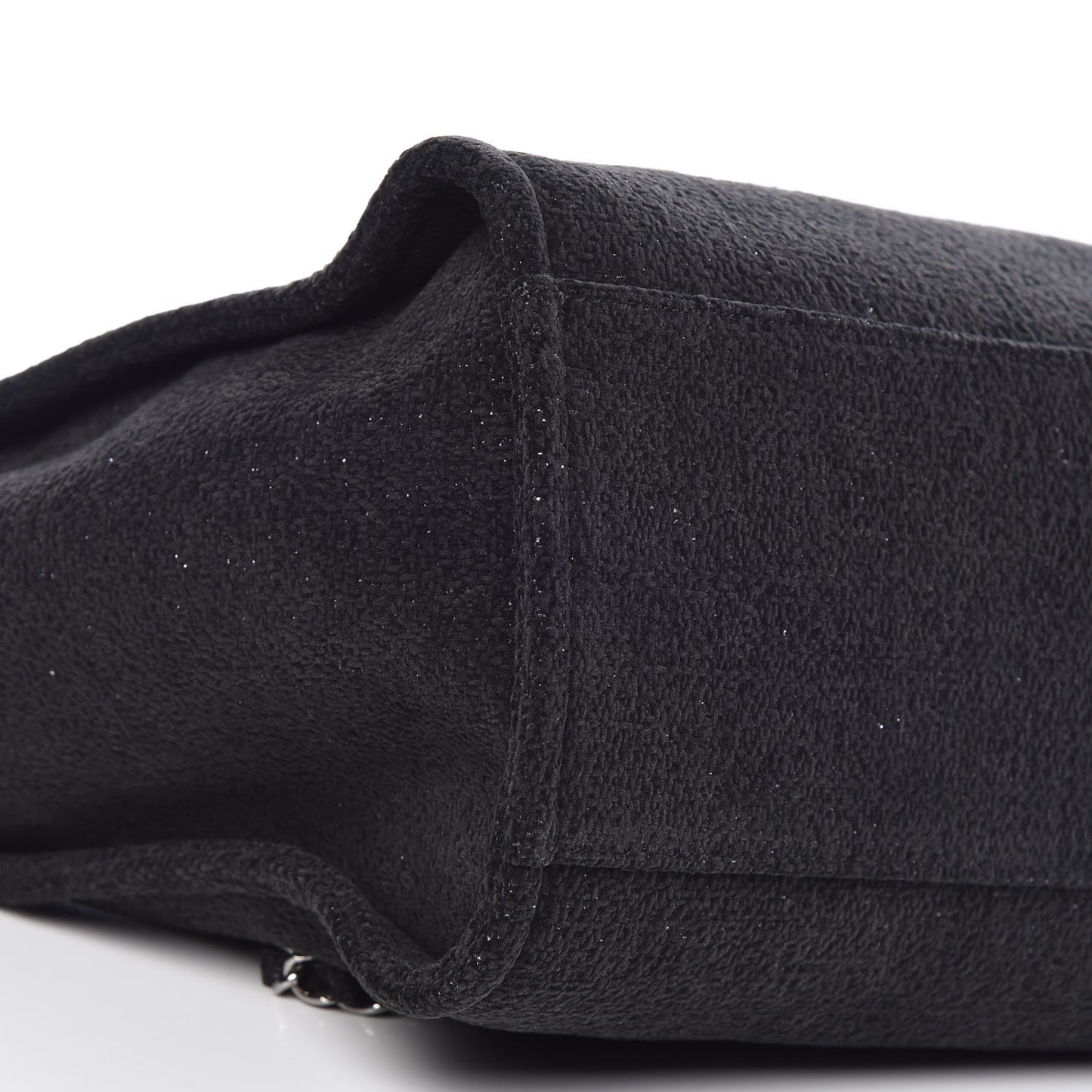 Lurex Boucle Medium Deauville Tote Black