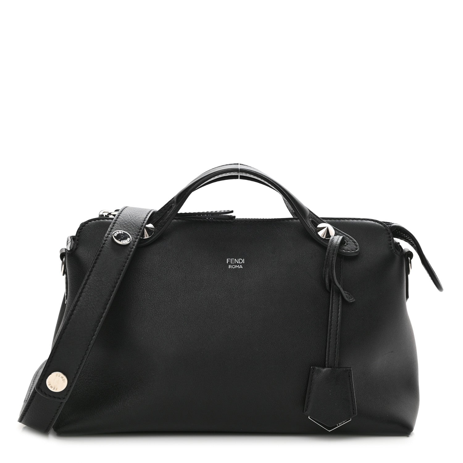 Fendi Vitello Dolce Medium By The Way Boston Bag Black 1 of 8