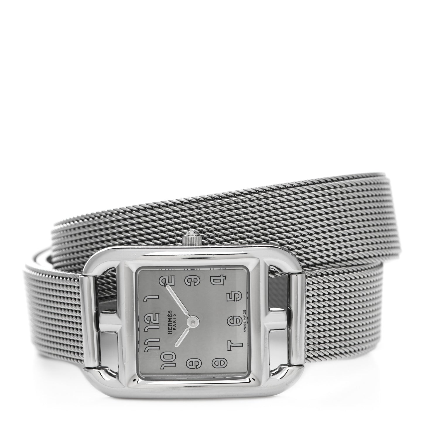 Stainless Steel 23mm Cape Cod Double Tour Quartz Watch Silver