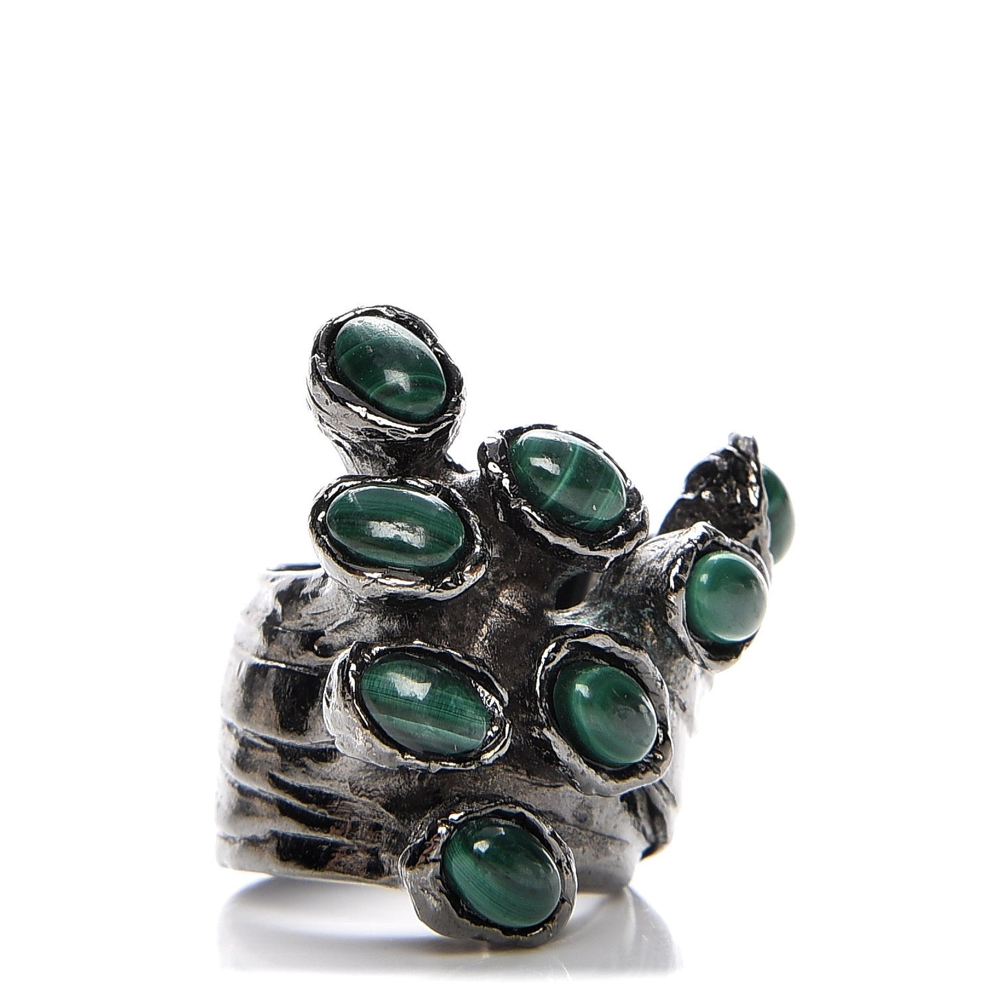 Arty Dots Ring 6 Gunmetal Green