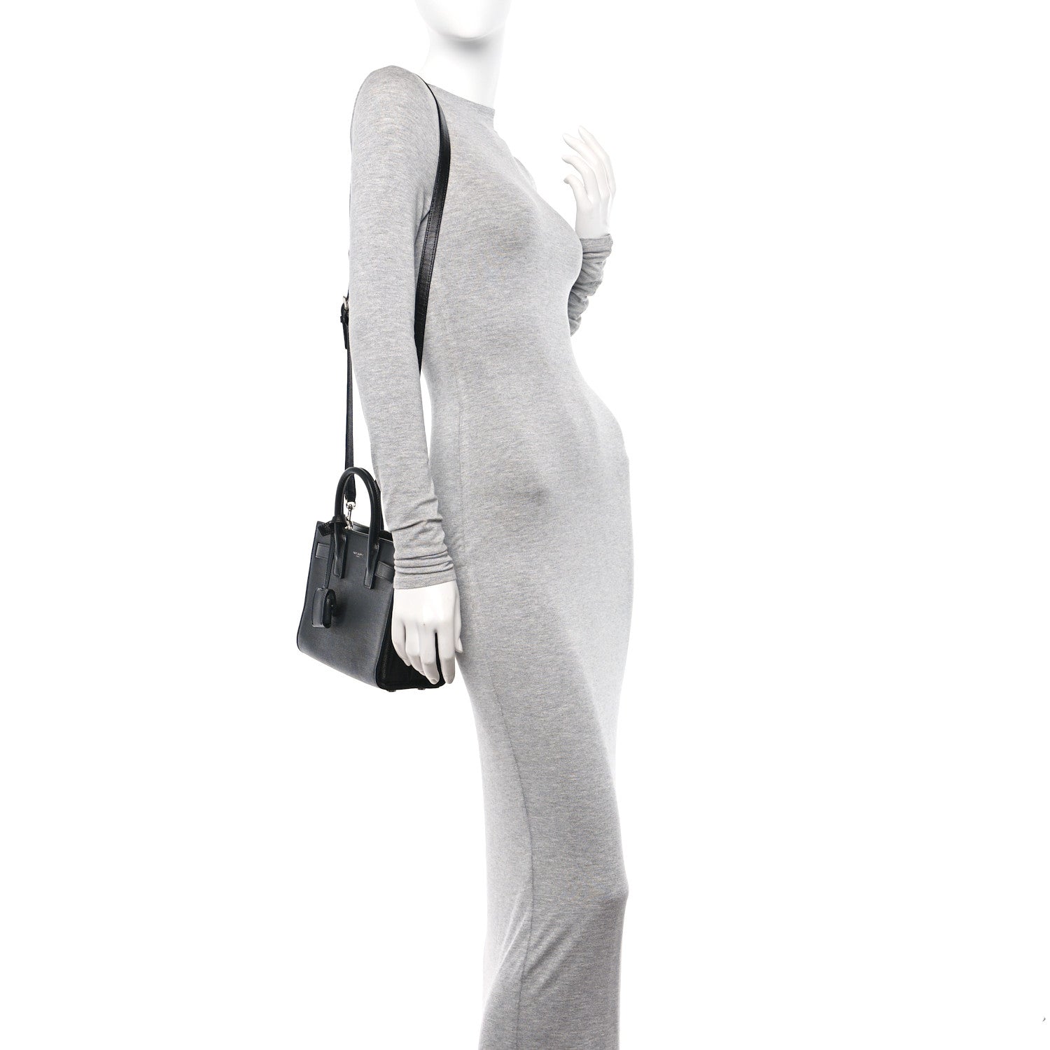 Saint Laurent Grained Calfskin Nano Sac De Jour Black 2 of 10