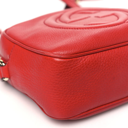 Gucci Pebbled Calfskin Small Soho Disco Bag Tabasco Red 9 of 14