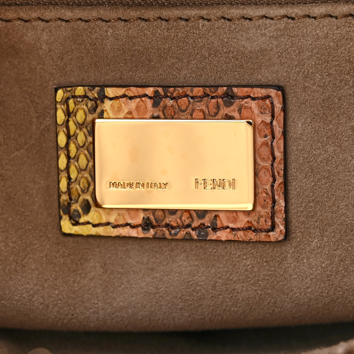 Snakeskin Mini Peekaboo Iconic Satchel