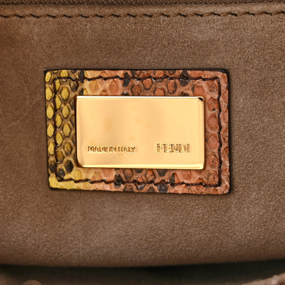 Fendi Snakeskin Mini Peekaboo Iconic Satchel 6 of 10