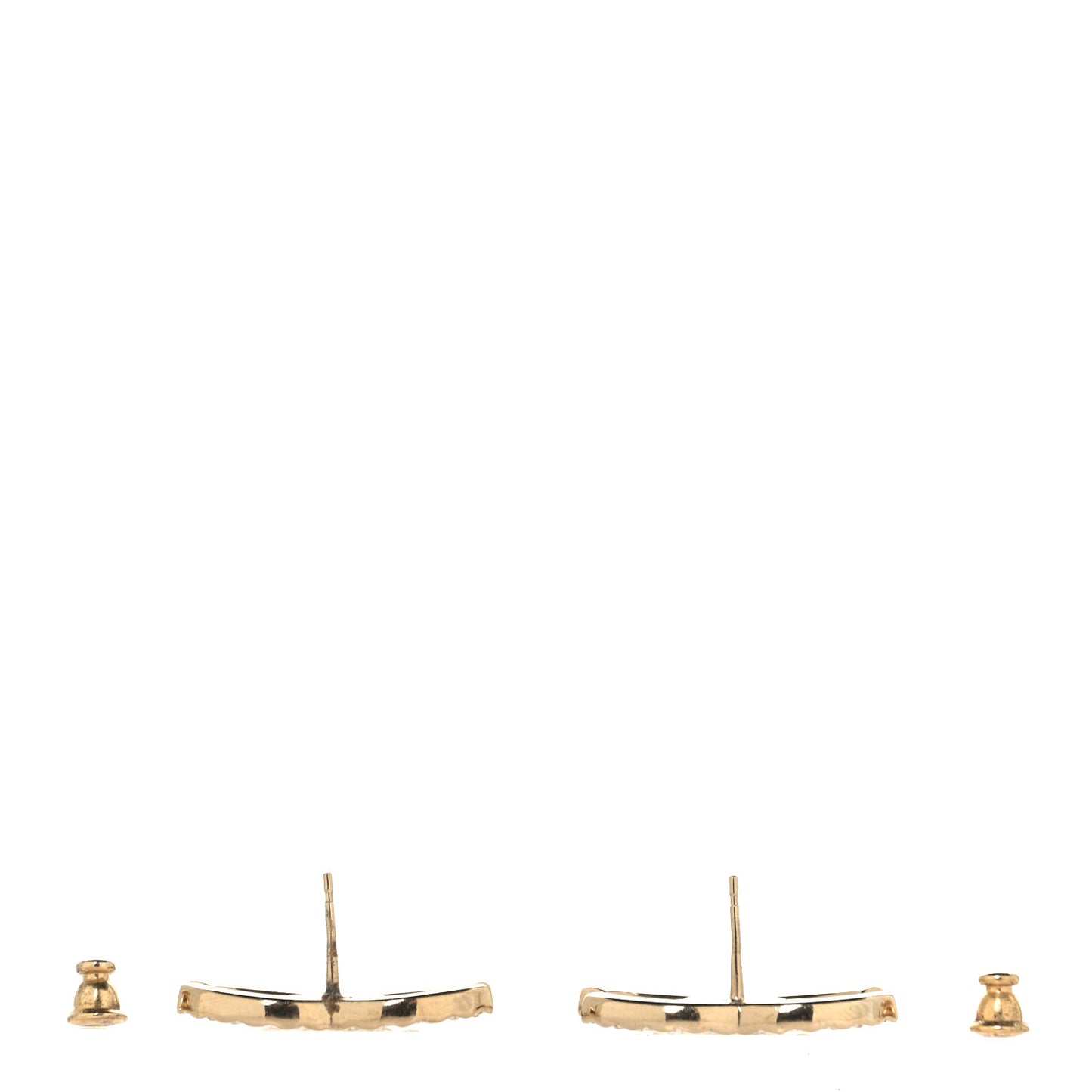 Baguette Crystal High Society CC Earrings Gold