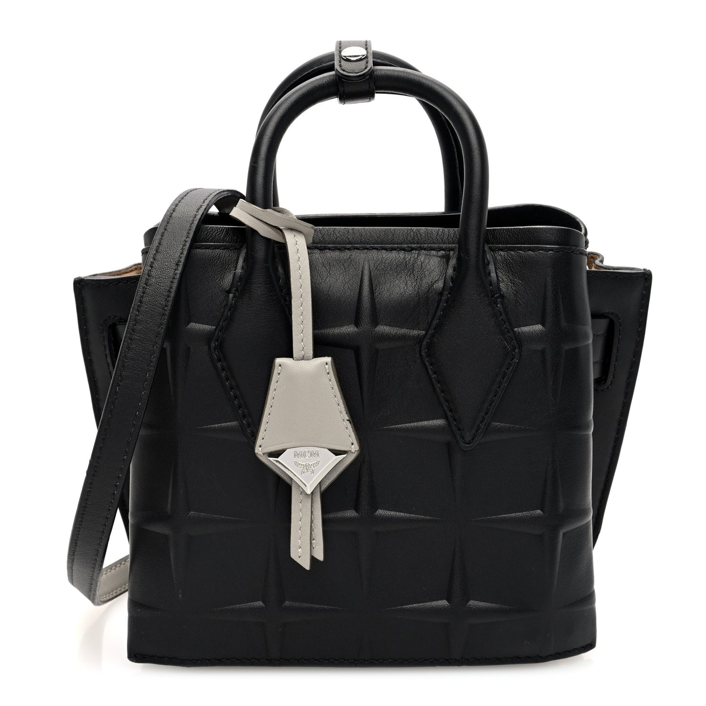 Calfskin Embossed Park Avenue Mini Neo Milla Tote  Black