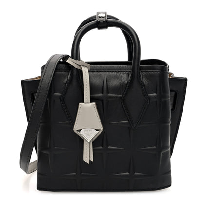 MCM Calfskin Embossed Park Avenue Mini Neo Milla Tote  Black 1 of 9