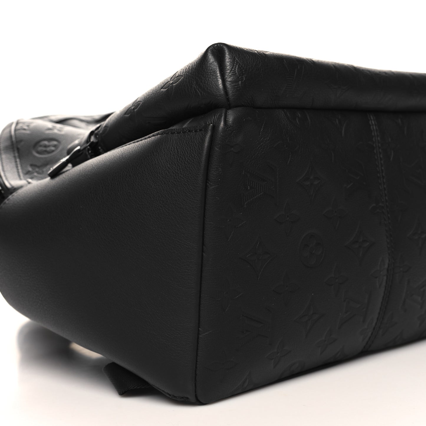 Calfskin Monogram Shadow Discovery Backpack  Black