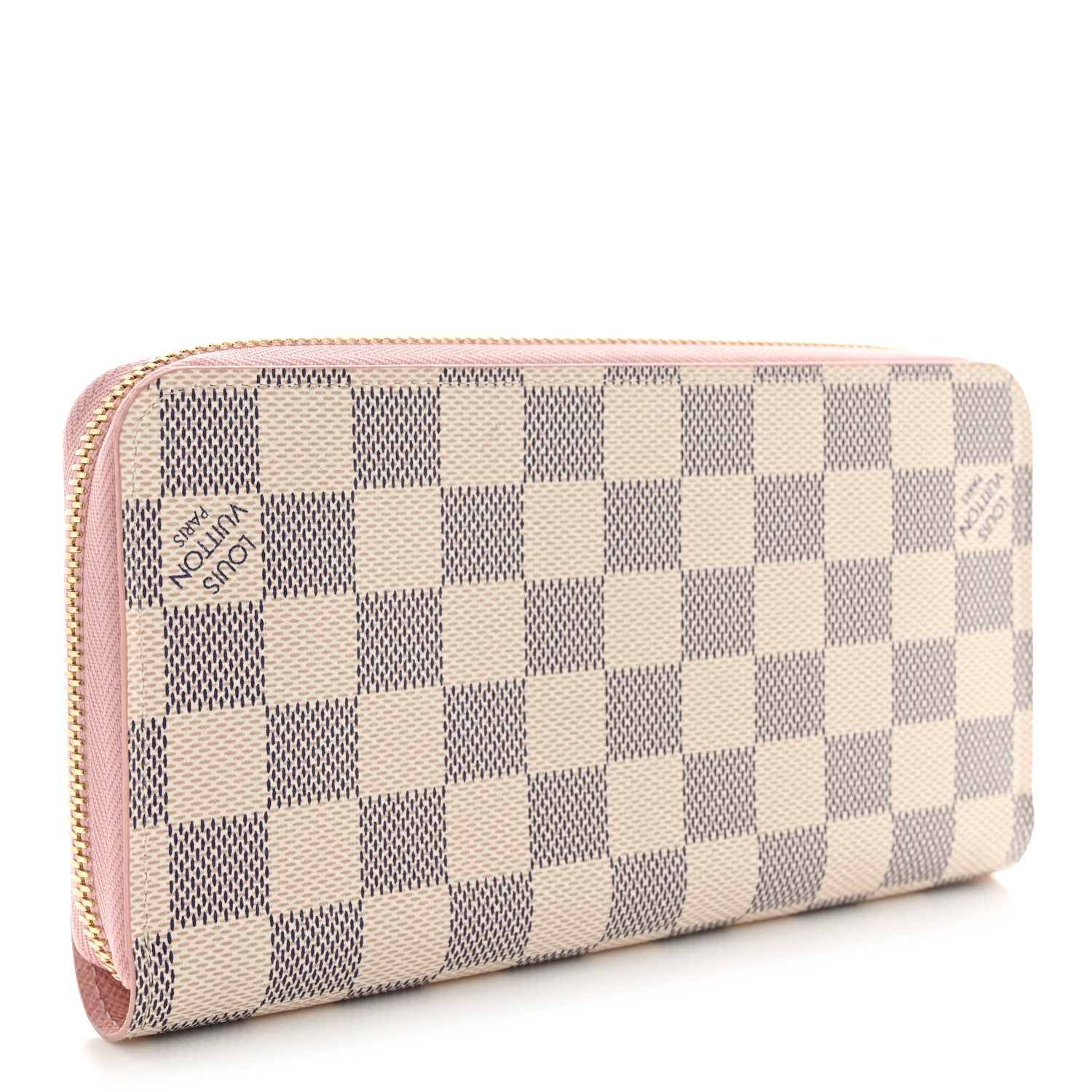 Louis Vuitton Damier Azur Zippy Wallet Rose Ballerine 3 of 7