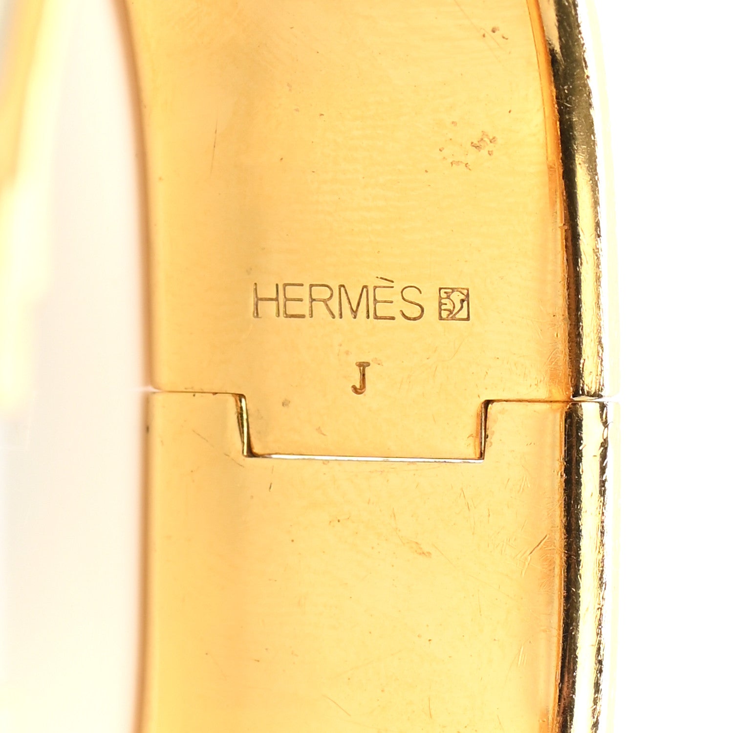 Hermes Enamel Wide Clic Clac H Bracelet GM White 4 of 5