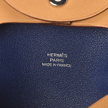 Hermes Sikkim Verso Bastia Coin Purse Curry Bleu Saphir 5 of 7