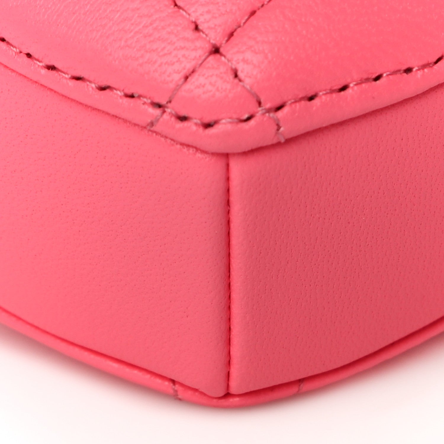 Chanel Lambskin Quilted CC In Love Heart Zipped Arm Coin Purse Pink 9 of 10