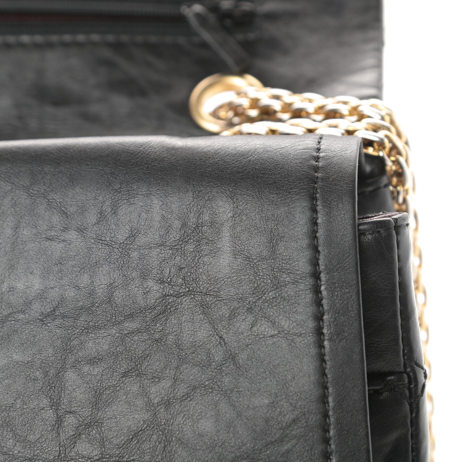 Chanel Aged Calfskin Quilted 2.55 Reissue 227 Flap Black 13 of 18