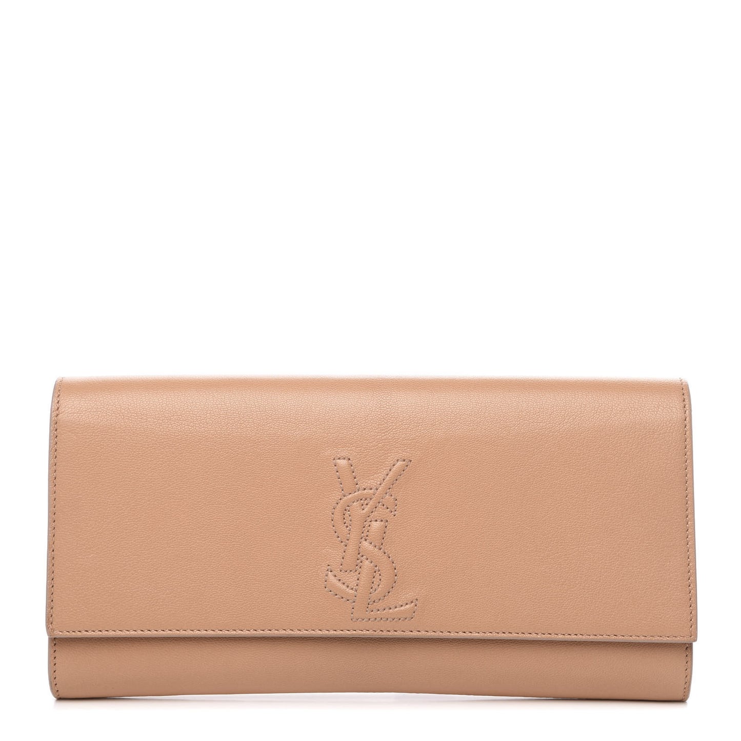 Chevre Small Belle de Jour Clutch Beige