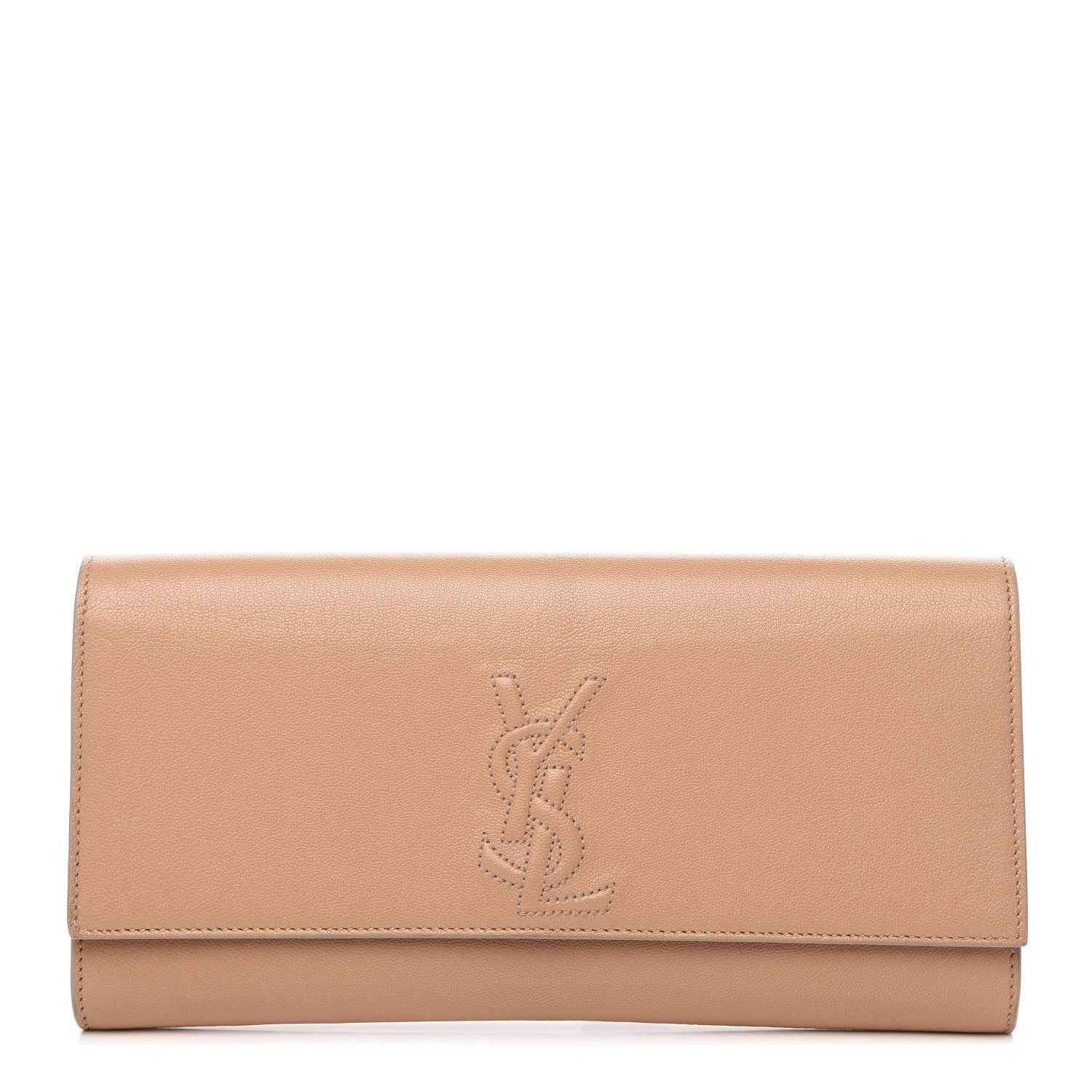 Saint Laurent Chevre Small Belle de Jour Clutch Beige 1 of 8
