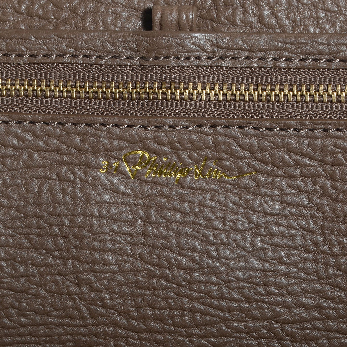 3.1 Leather Large Pashli Satchel Taupe