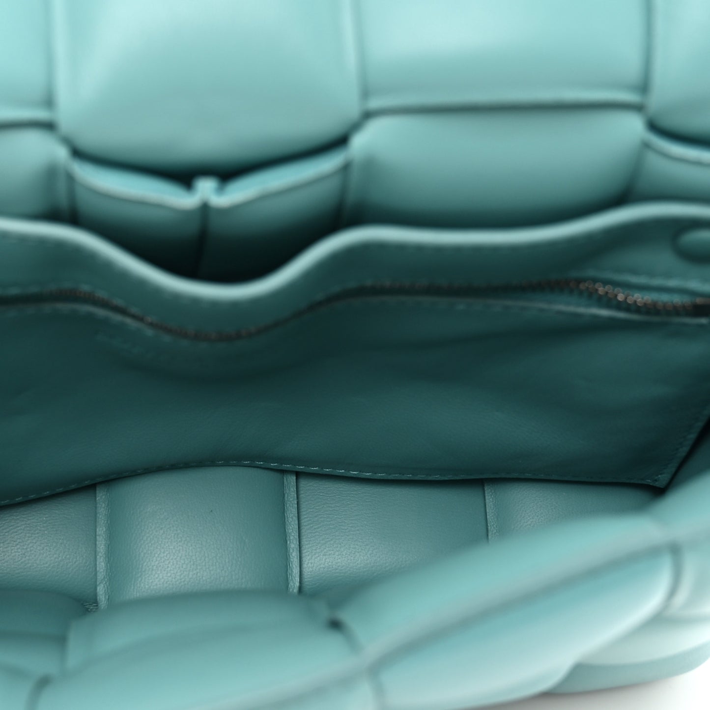 Nappa Maxi Intreccio Padded Cassette Crossbody Bag Linoleum