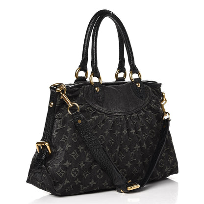 Louis Vuitton Denim Neo Cabby MM Black 3 of 8