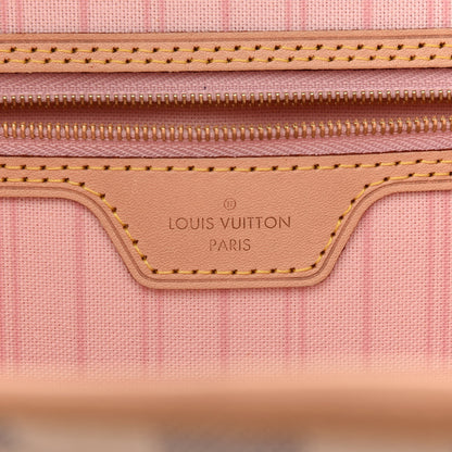 Louis Vuitton Damier Azur Neo Neverfull MM Rose Ballerine 6 of 11