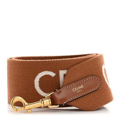 Celine Jacquard Wool Strap Light Brown 1 of 7