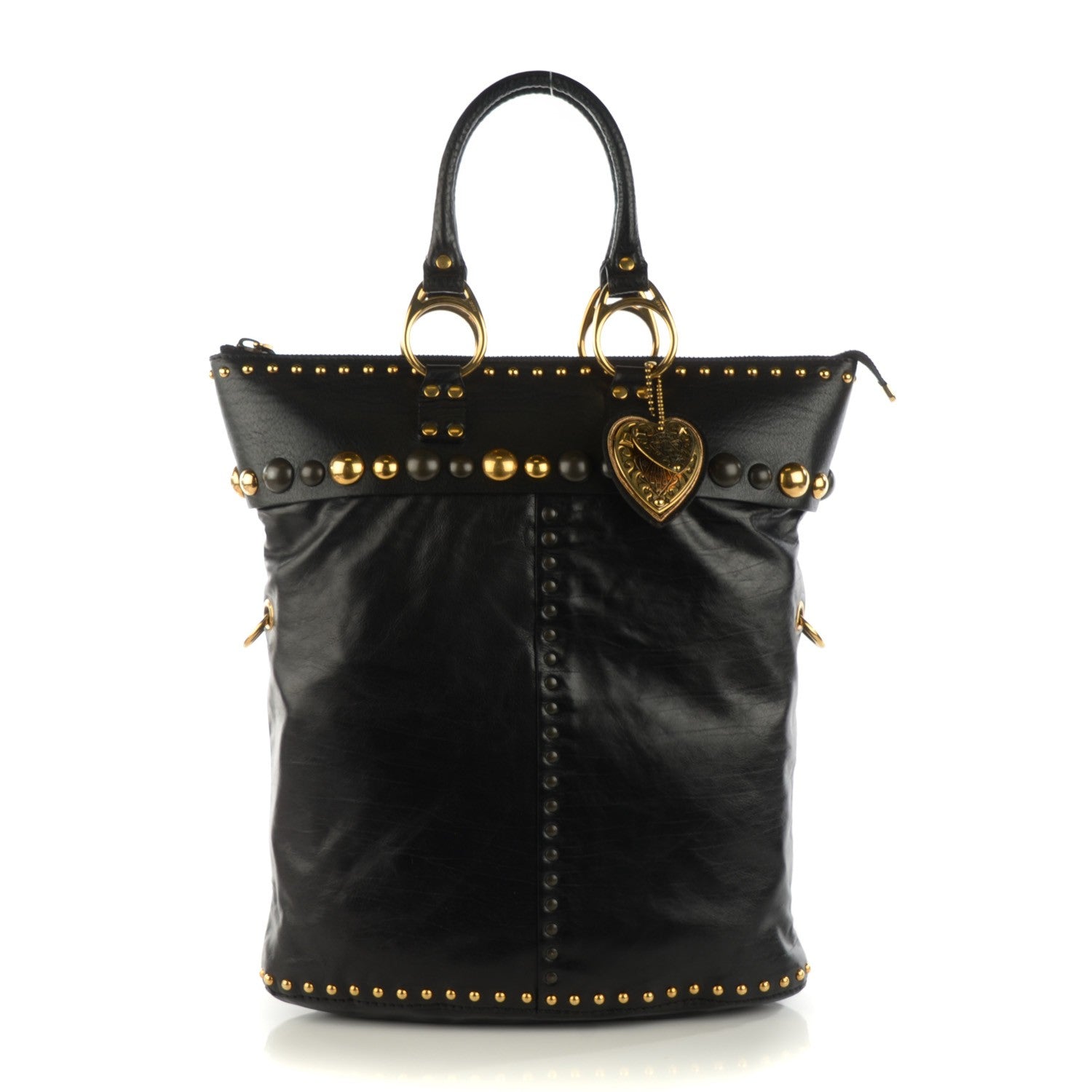 Gucci Calfskin Large Babouska Tote Black 1 of 7