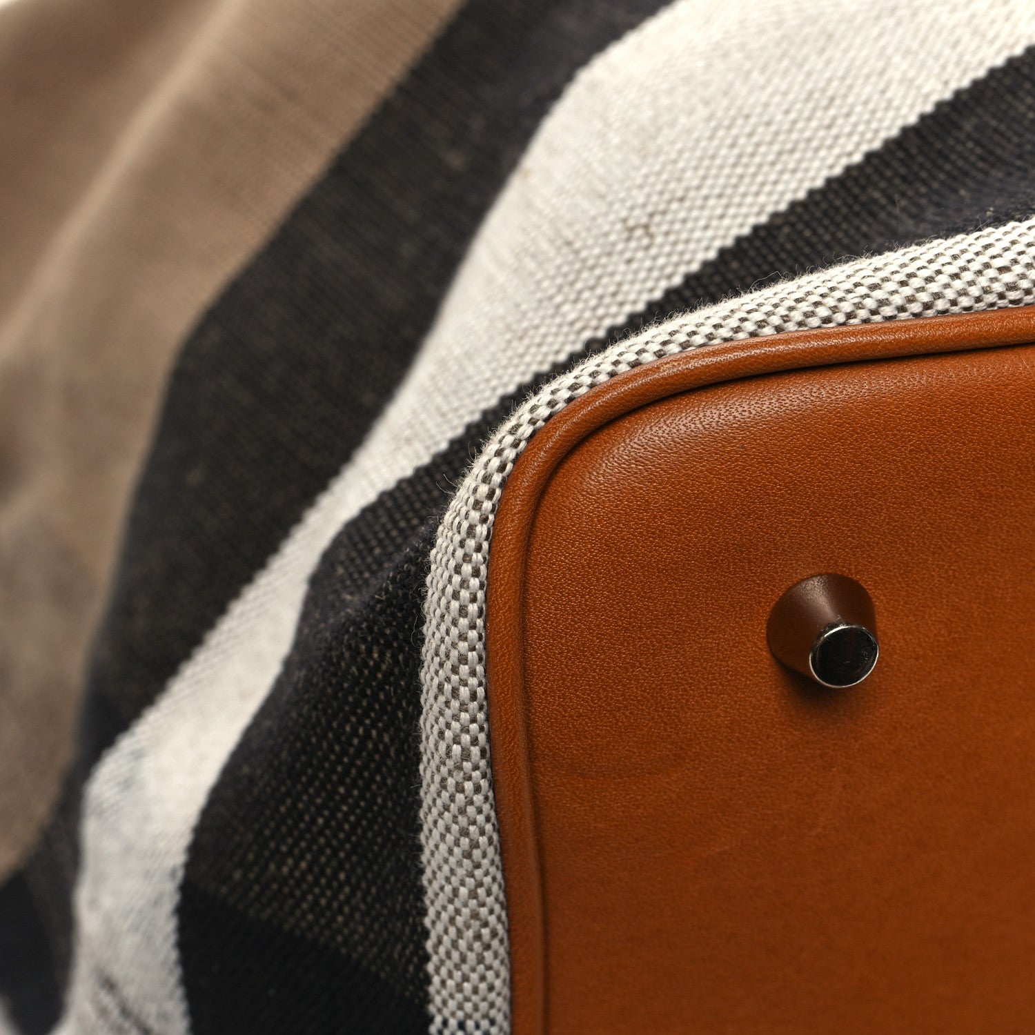 Burberry Canvas Mega Check Medium Ashby Bucket Bag Brown 13 of 14