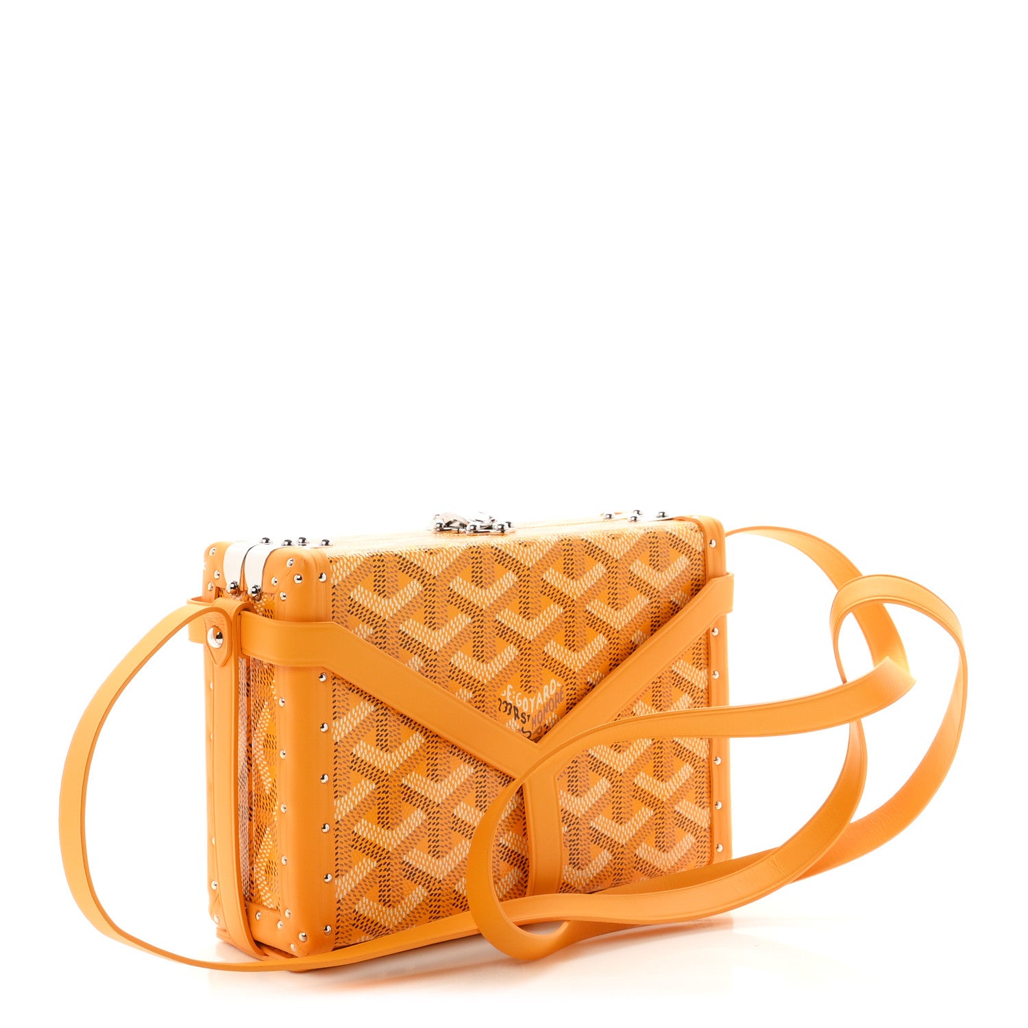Goyard Goyardine Minaudiere Trunk Bag Yellow 4 of 15