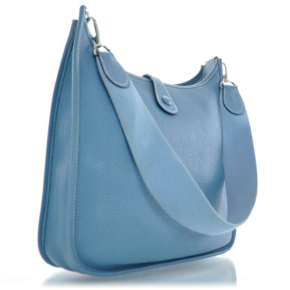 Hermes Togo Evelyne PM Blue Jean 3 of 10