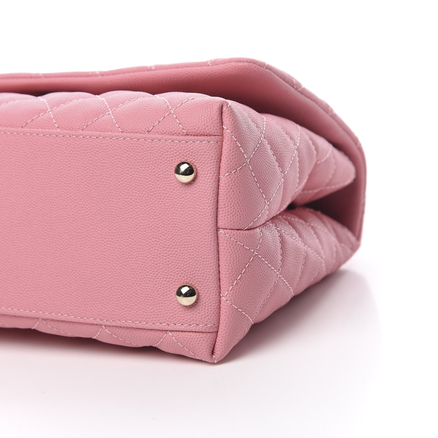 Chanel Caviar Quilted Small Coco Handle Flap Light Pink 9 of 9