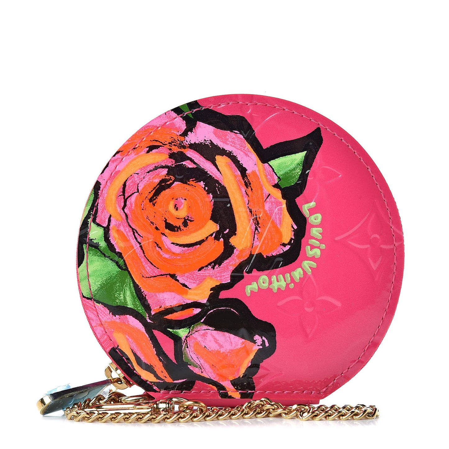 Vernis Roses Chapeau Coin Purse Rose Pop