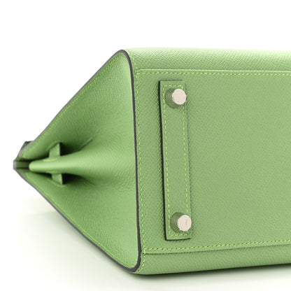 Hermes Epsom Birkin Sellier 25 Vert Criquet 9 of 11