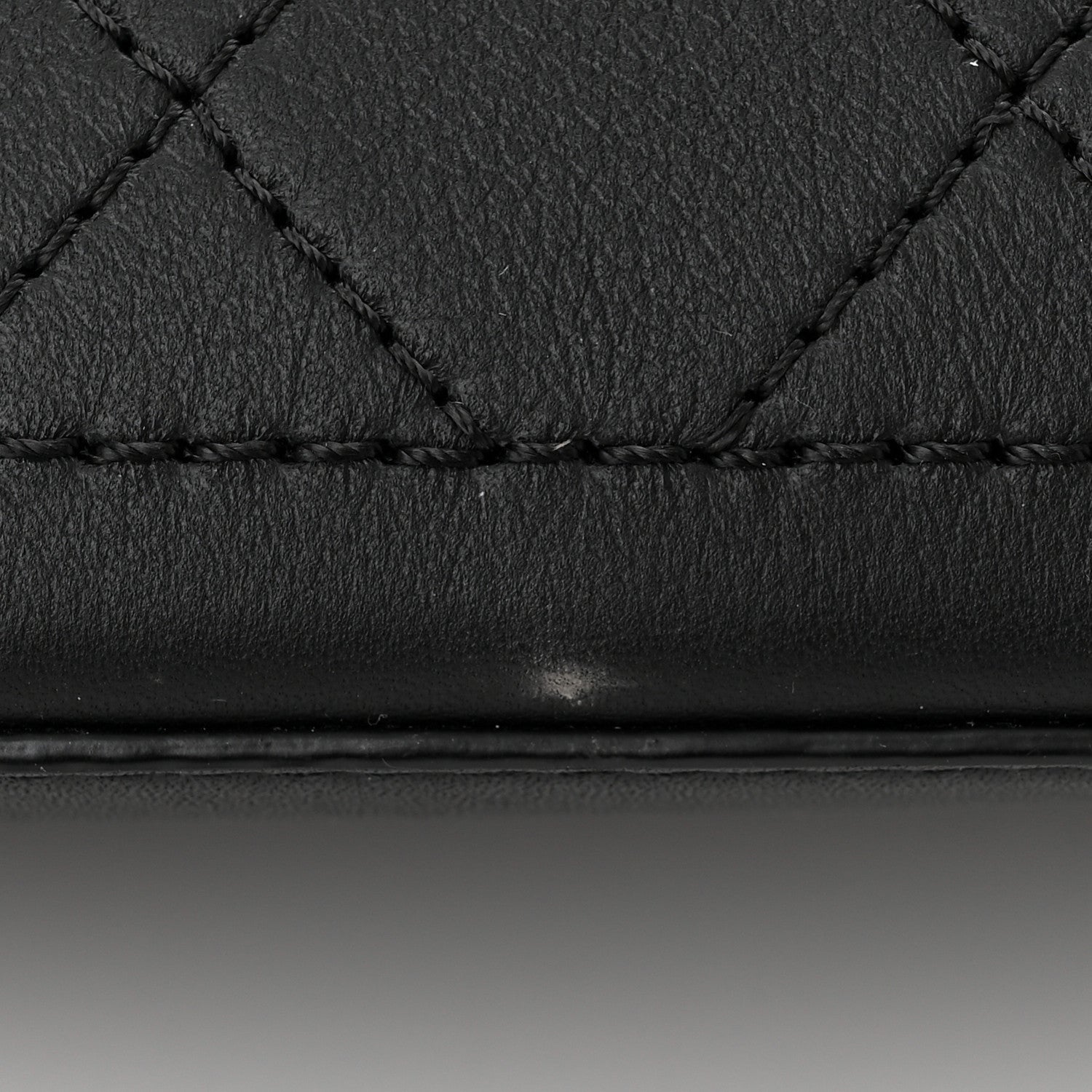 Chanel Bullskin Stitched Bi-Color Medium Shopping Tote Black 12 of 16